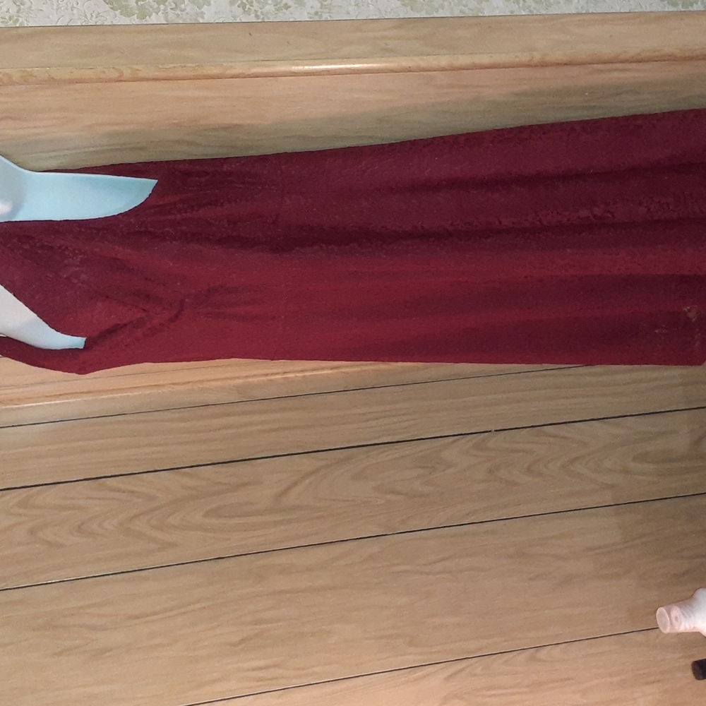 🆕 SALE Michel Laperle Maroon Plus Dress - Picture 11 of 15